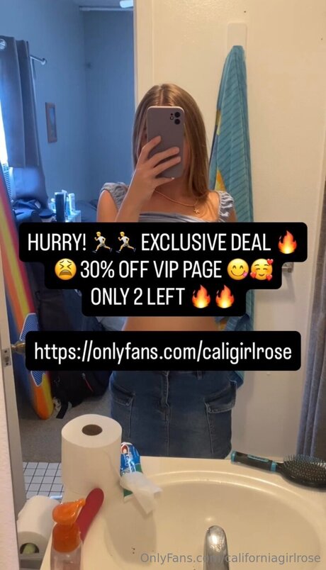 Nahá fotka uniklých OnlyFans od Californiagirlrose