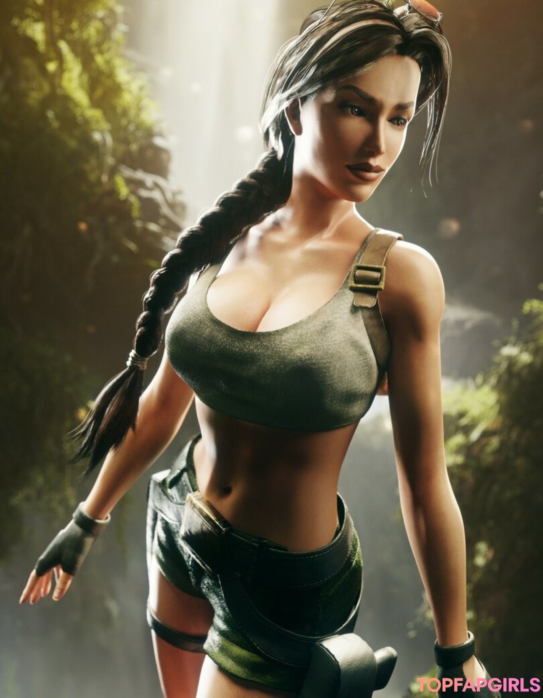 Naken lekkede OnlyFans-bilde av Tomb Raider Lara Croft #1342