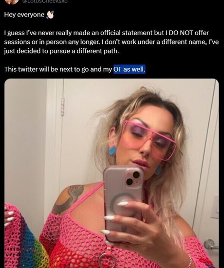 Foto nua vazada do OnlyFans de Lotuscheeks