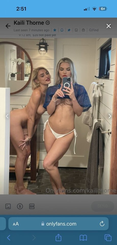 Naken lekkede OnlyFans-bilde av Kaili Thorne