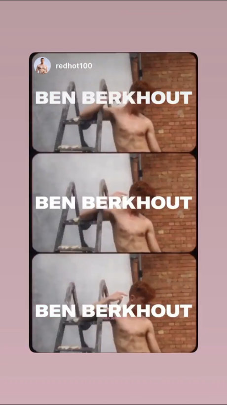 Nahá fotka uniklých OnlyFans od Ben Berkhout