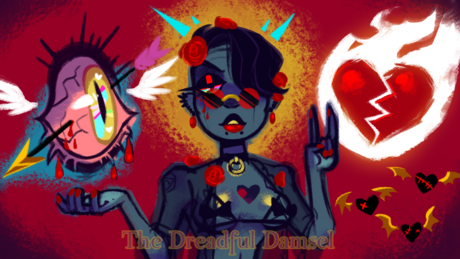 Nøgent lækket OnlyFans-billede af The Dreadful Damsel