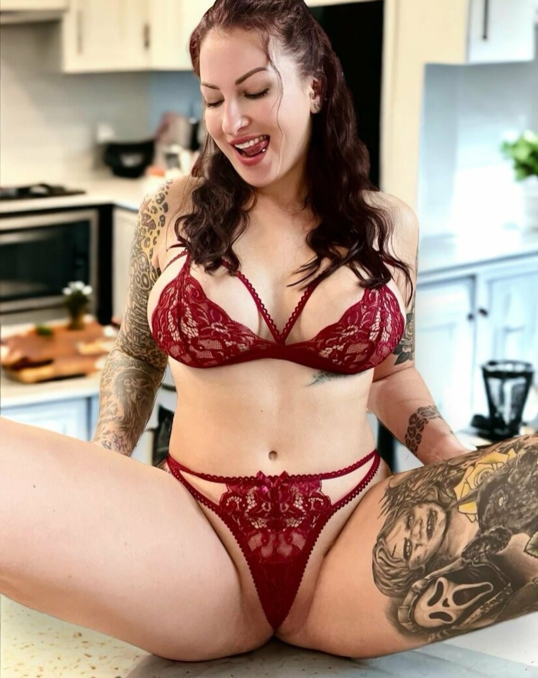 Naken lekkede OnlyFans-bilde av Kinkycurvykatie #5