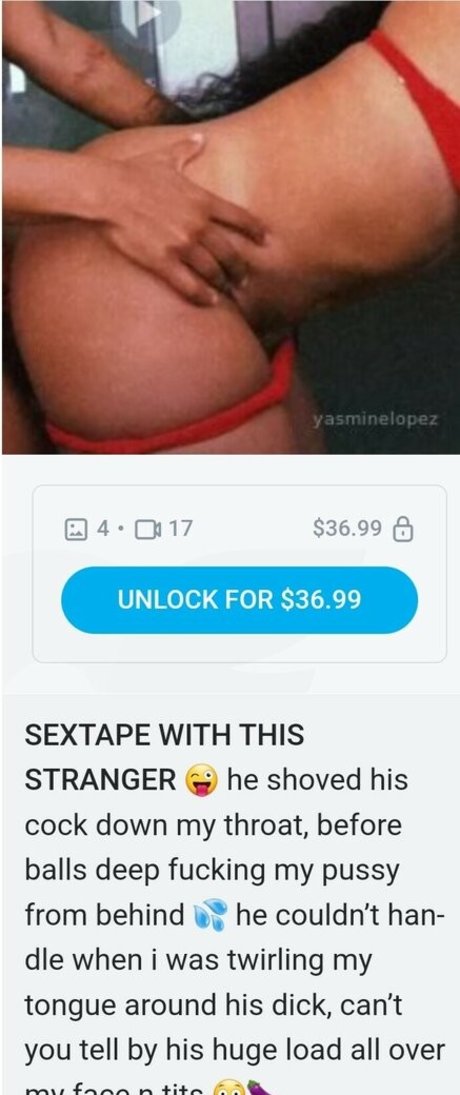 Nacktes geleaktes OnlyFans-Foto von Yasmine Lopez