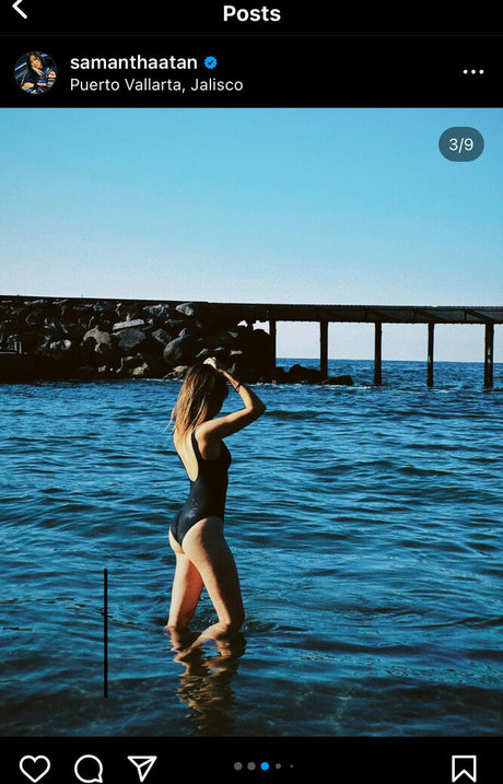 Naakte gelekte OnlyFans-foto van Samantha Tan