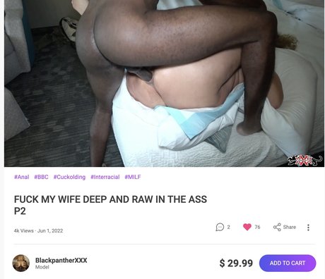 Nacktes geleaktes OnlyFans-Foto von Blackpantherxxx