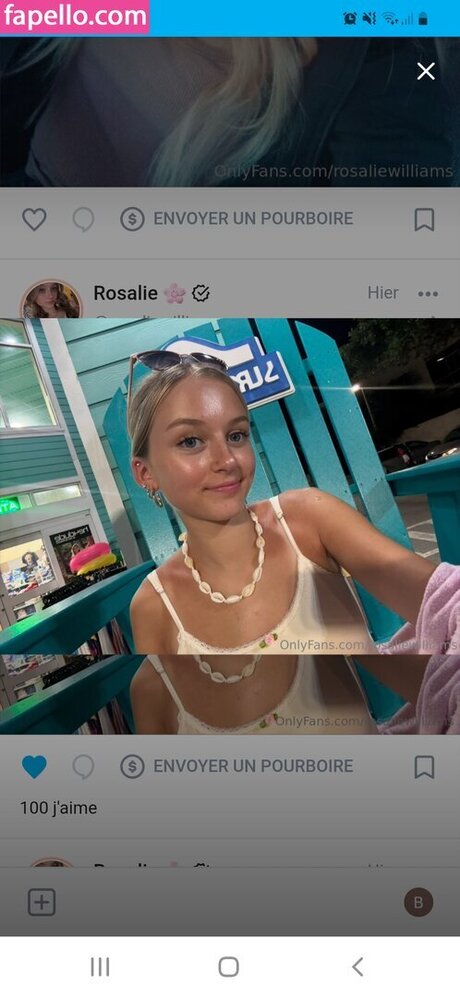 Nacktes geleaktes OnlyFans-Foto von Rosaliewilliams