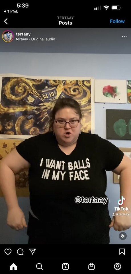 Naakte gelekte OnlyFans-foto van Tertaay