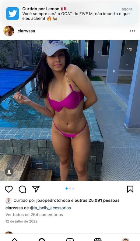 Nahá fotka uniklých OnlyFans od Clarissa Pavie