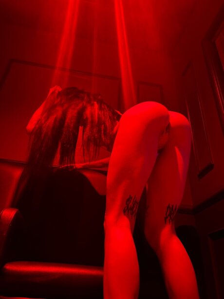 Naakte gelekte OnlyFans-foto van Amiri