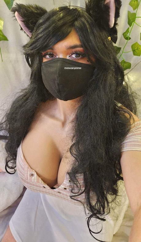 Naakte gelekte OnlyFans-foto van Maskgirljennie