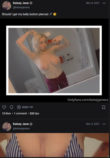Nahá fotka uniklých OnlyFans od Kelseyjanexx