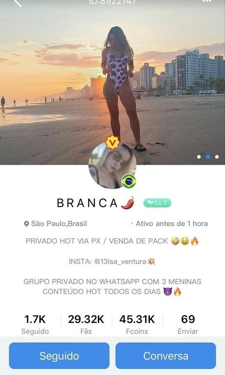 Nacktes geleaktes OnlyFans-Foto von Branca