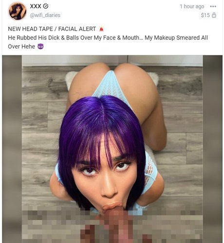 Nahá fotka uniklých OnlyFans od Wifidiaries Jazyj
