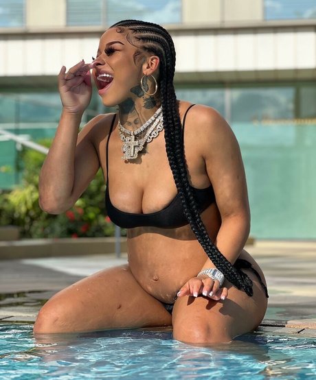 Nahá fotka uniklých OnlyFans od Chrisean Rock