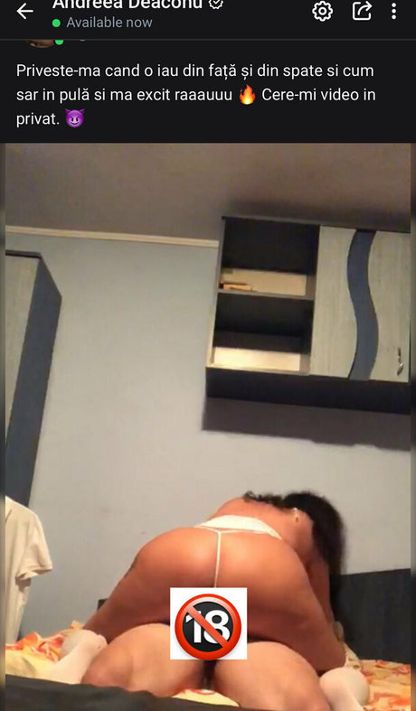 Naken läckt OnlyFans-bild av Andreeadeaconufree